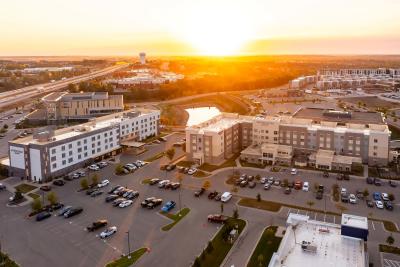 Aerial Photo of hotels and medical care facilities