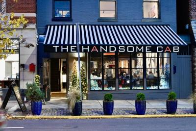 Handsome Cab front with planters