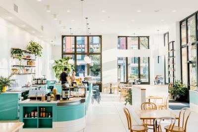 inside Prince Street Cafe in downtown York