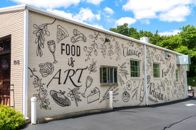 Food is Art Mural by Herrington