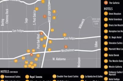 Uptown/Galleria Map
