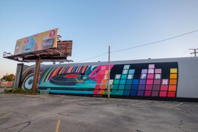 CD Source mural