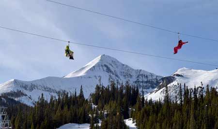 Zip Lining At Big Sky Resort | Photo Glenniss Indreland