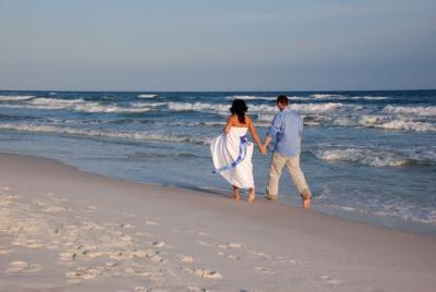 Beach weddings are very romantic