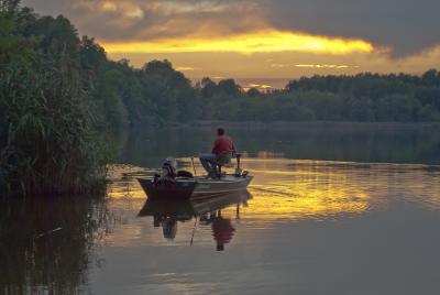Fishing on Lums Pond