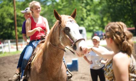 Summer Horseback Riding at Natural Valley Ranch in Brownsburg Indiana