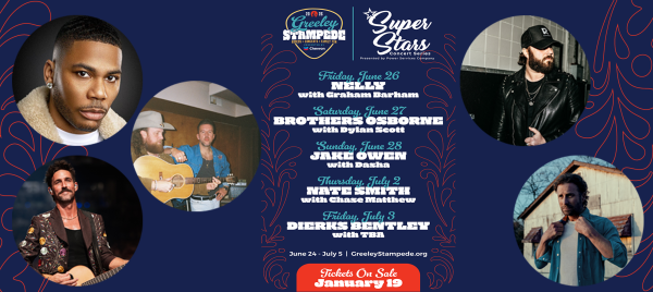 SuperStar 2026 Concert Lineup at Greeley Stampede