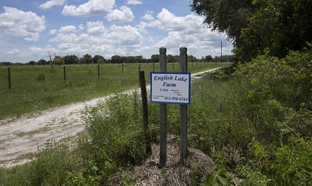 English Lake Farm Sign