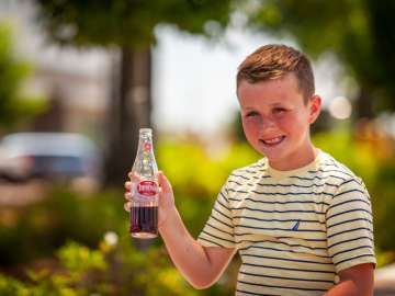 Boy with Cheerwine In Rowan County, NC