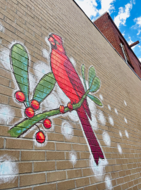 Cardinal Mural