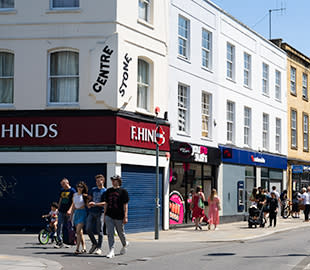 View of the Centre Stone building in Cheltenham
