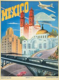 Vintage Mexico tourism poster