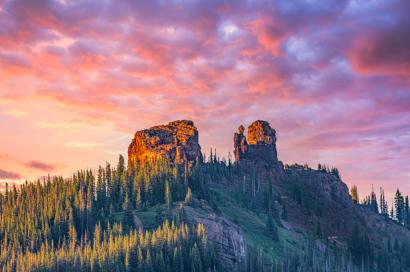 Rabbit Ears Pass at Sunset