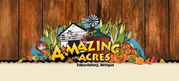 Logo for Amazing Acres in Edwardsburg, Michigan