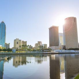 Downtown Tampa Skyline at Dawn