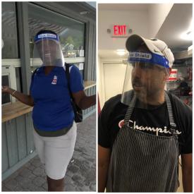 The Homestead Staff in Face Shields