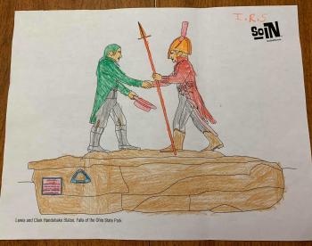Coloring page completed