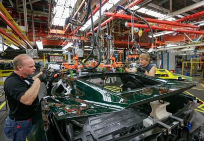 Corvette Assembly workers