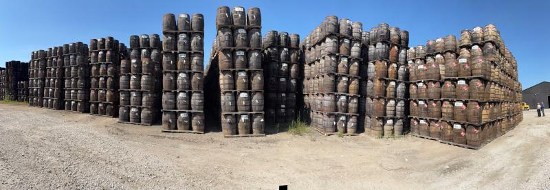 Wolfhead stores 90,000 empty barrels for Hiram Walker, the Windsor-based distiller