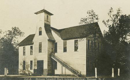 Historic photo of the Benson Graded High School.