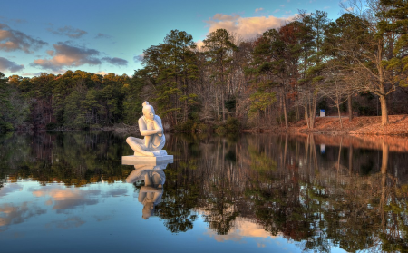 Statue in Water