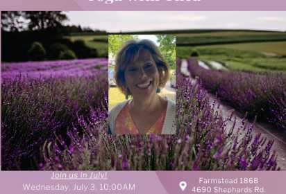 Yoga with Marla Reger at Farmstead 1868
