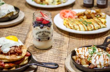 Pucketts Breakfast items