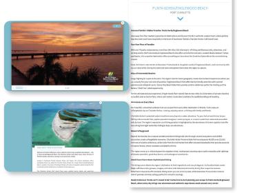 Destination Trainin info-graphic showing images and text from the course.