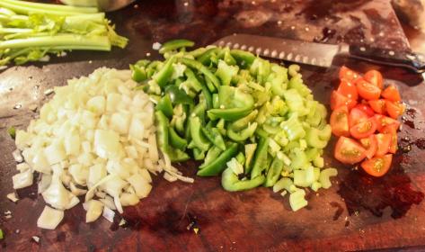Julian Brunt's Gumbo - Diced Veggies