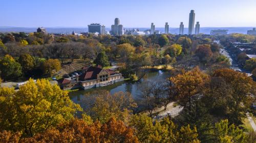 Discover Albany Washington Park skyline