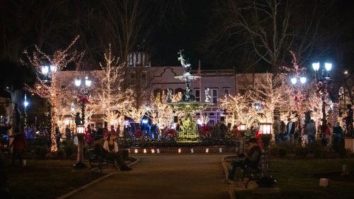 Christmas lights in downtown Bowling Green, Ky.