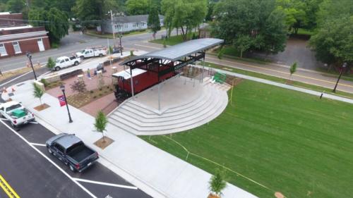 Icehouse Stage at Veterans Park