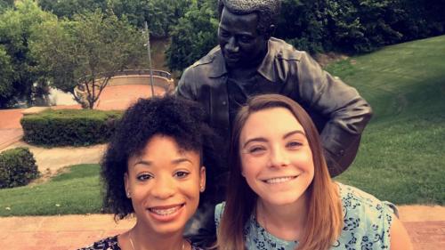 Selfie with Otis Redding Statue