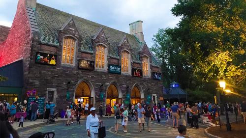 A view of the outside of the McCarter Theater