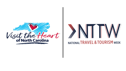 Heart of North Carolina and National Travel & Tourism Week joint logos