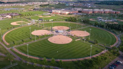 Sports Center aerial photo