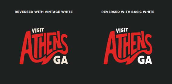 Visit Athens Reversed Logo examples