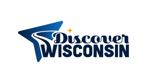 Logo for Discover Wisconsin, the Title sponsor and team sponsor for Team WI 1.