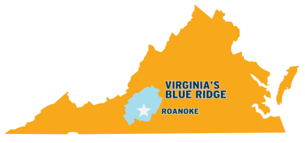 Virginia's Blue Ridge - Virginia State Map