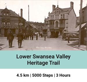Screengrab of the Tawe Trails app.