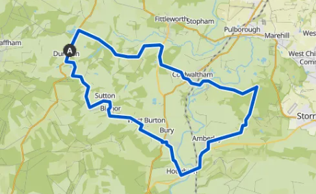 Duncton to Amberley cycle route
