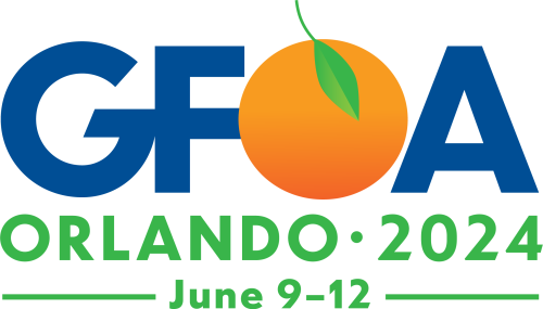 logo for delegate website. Government Finance Officers AssociationGFOA Annual Meeting 2024