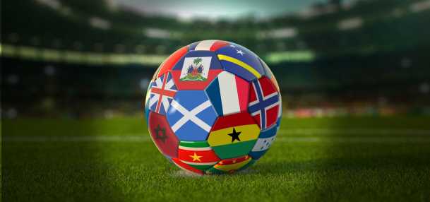 Soccer Ball Boston Team Flags