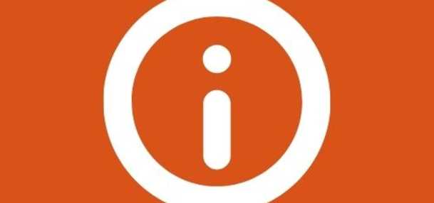 info icon for home screen announcement widget - orange