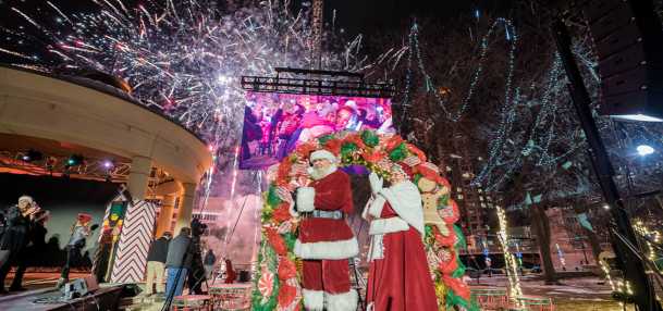Downtown Holiday Lights with Santa