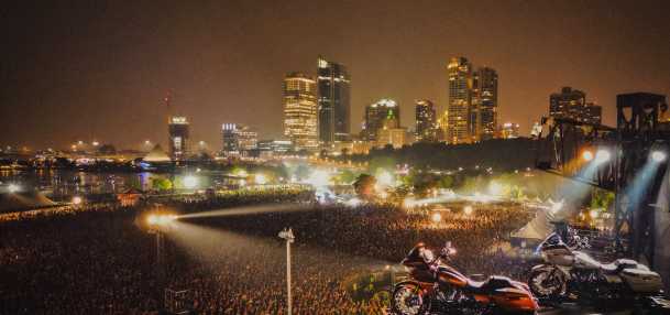 Harley-Davidson Homecoming Festival Crowd