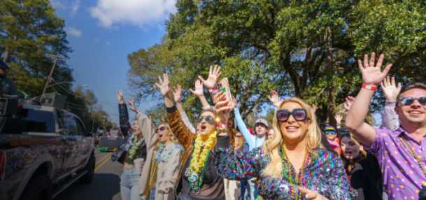 Mardi Gras crowd
