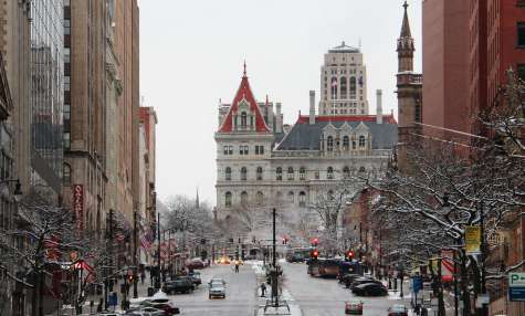 Winter Downtown Albany