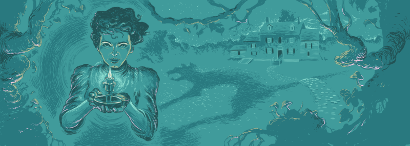 illustration of the witch of pungo