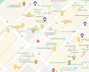 Street Map Of Downtown Denver